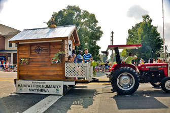 Habitat for Humanity parade floatl