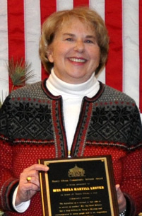 Nancy Glenn Award Recipient 2010-11 Paula Lester